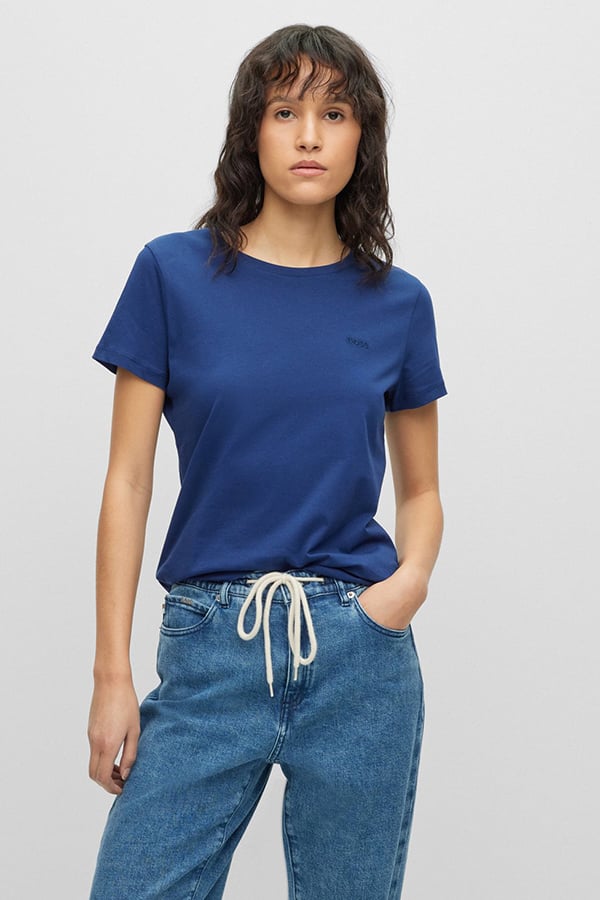 ΜΠΛΟΥΖΑ T-SHIRT BOSS - 407 ΜΠΛΕ